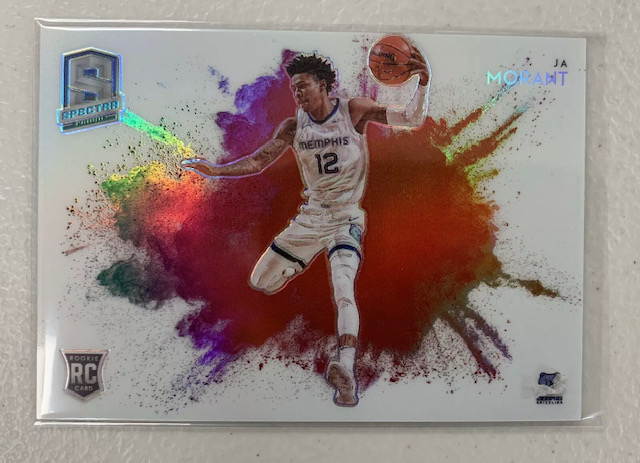 Ja Morant Panini Spectra Color Blast Rookie Card