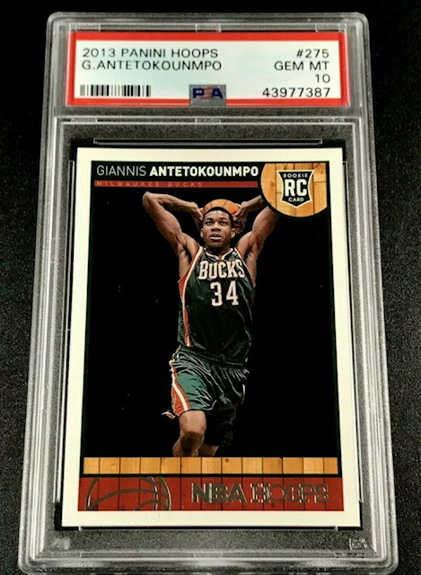 Giannis Antetokounmpo NBA Hoops Rookie Card Giannis Antetokounmpo NBA Hoops Rookie Card