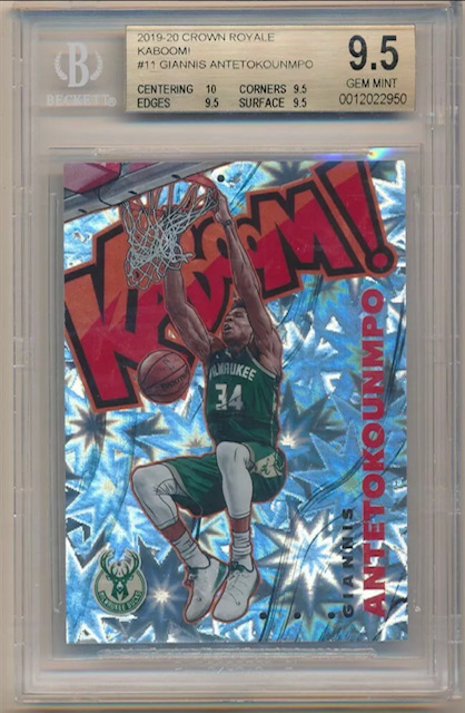 2019-20 Giannis Antetokounmpo Crown Royale Kaboom