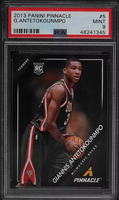 Giannis Antetokounmpo Pinnacle Rookie Card