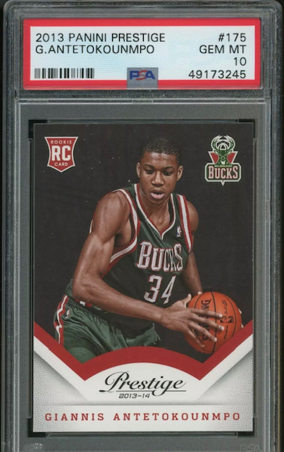 Giannis Antetokounmpo Prestige Rookie Card