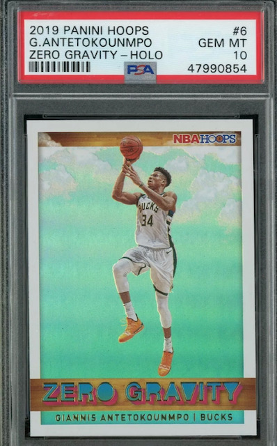2019-20 Giannis Antetokounmpo NBA Hoops Zero Gravity Holo