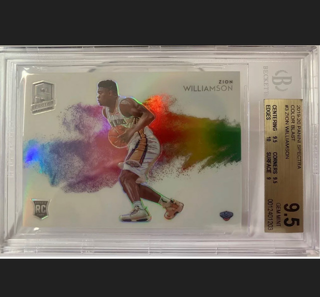 Zion Williamson Panini Spectra Color Blast