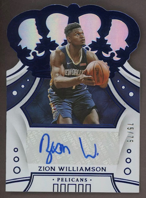 Zion Williamson Crown Royale Rookie Auto