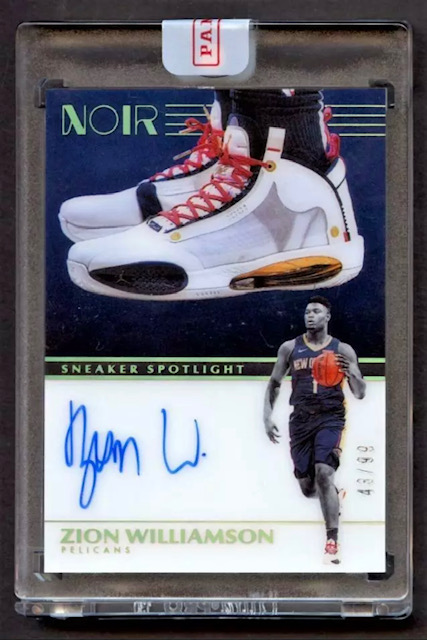 Zion Williamson Panini Noir Sneaker Spotlight