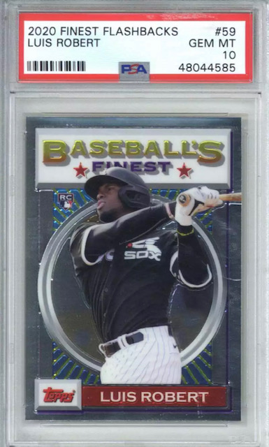 2020 Finest Flashbacks Luis Robert Rookie Card