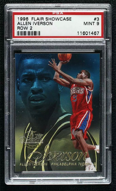 Allen Iverson Flair Showcase Row 2 Rookie Card