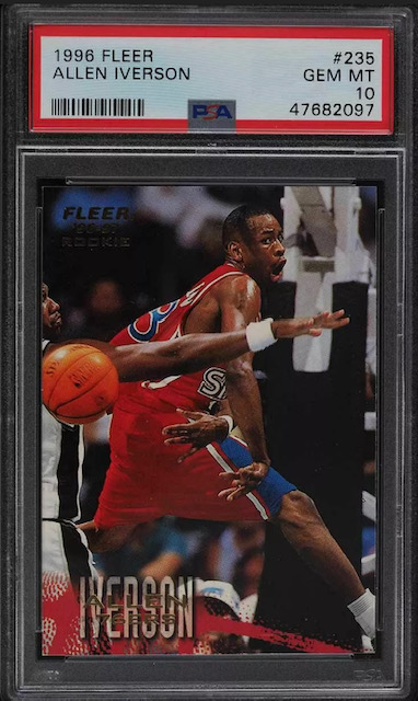 Allen Iverson Fleer Rookie Card