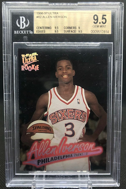 Allen Iverson Fleer Ultra Rookie Card