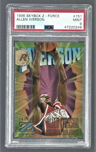 Allen Iverson Skybox Z-Force Rookie Card