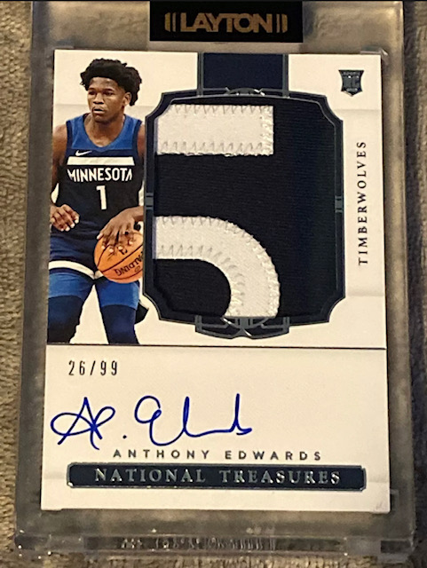 Anthony Edwards National Treasures RPA