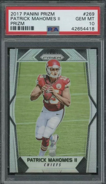 2017 Patrick Mahomes Panini Prizm Silver Rookie Card 2017 Patrick Mahomes Panini Prizm Silver Rookie Card