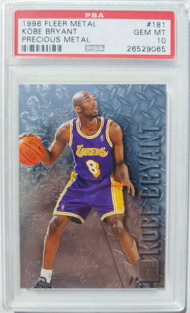 1996 Kobe Bryant Fleer Metal Precious Metal Rookie