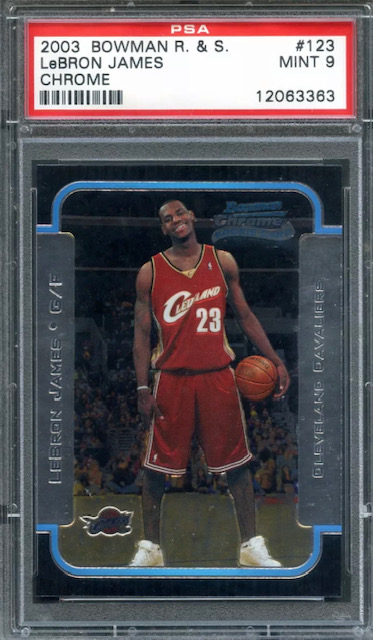 2003 LeBron James Bowman Chrome