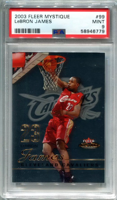 2003 LeBron James Fleer Mystique