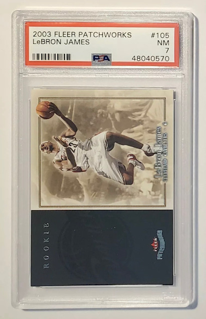 2003 LeBron James Fleer Patchworks