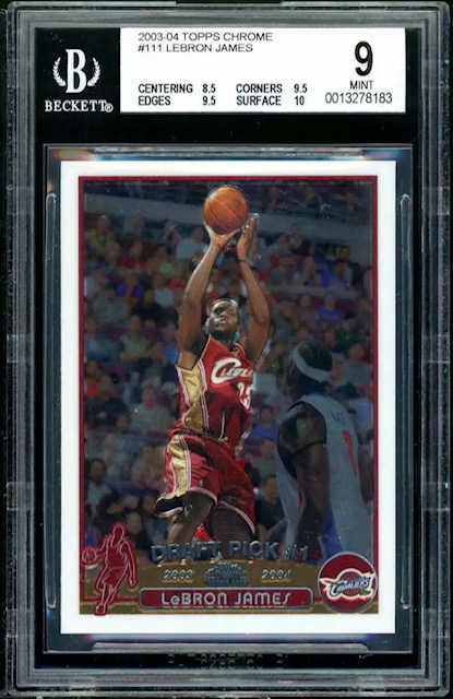2003 LeBron James Topps Chrome