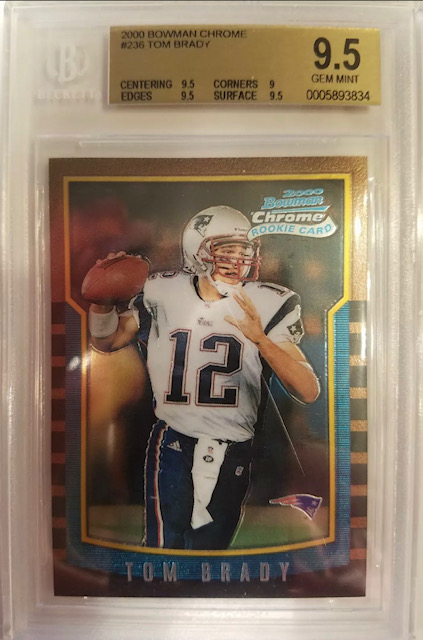 2000 Bowman Chrome Tom Brady Rookie Card