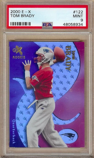 2000 E-X Tom Brady Rookie Card