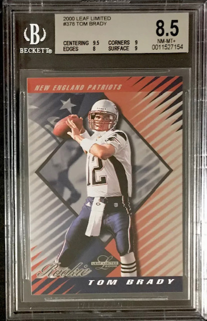 2000 Leaf Limited Tom Brady Rookie Card