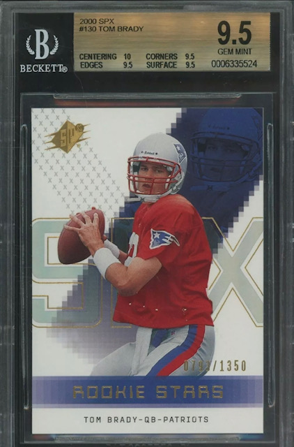 2000 SPx Tom Brady Rookie Card
