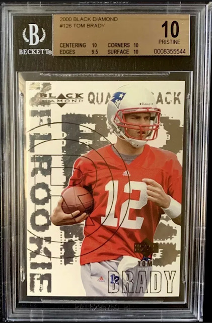 2000 Upper Deck Black Diamond Tom Brady Rookie Card