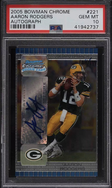2005 Bowman Chrome Aaron Rodgers Rookie