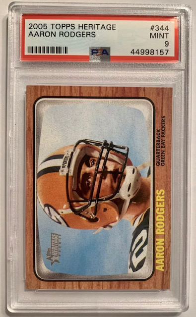 2005 Topps Heritage Aaron Rodgers Rookie