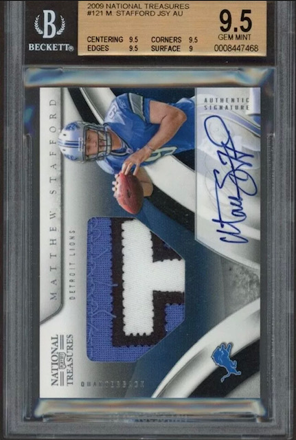 2009 Matthew Stafford National Treasures RPA