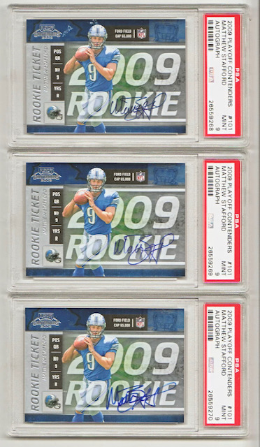 2009 Matthew Stafford Panini Contenders Rookie Ticket Card