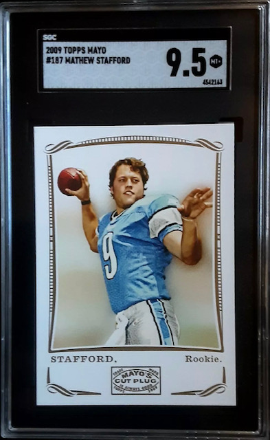2009 Matthew Stafford Topps Mayo Rookie Card
