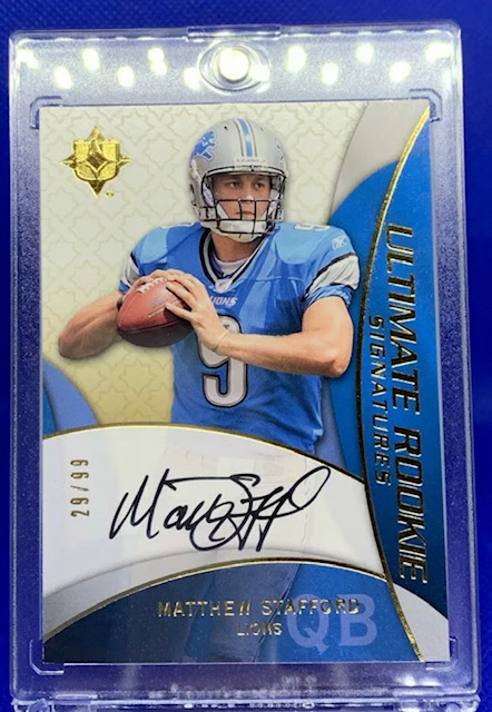 2009 Matthew Stafford Upper Deck Ultimate Rookie Signatures Card