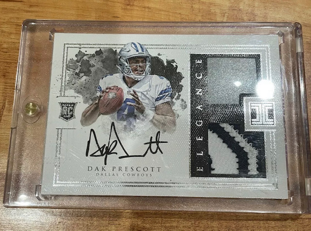 2016 Impeccable Elegance Dak Prescott Rookie Card