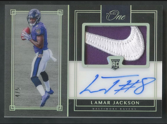 2018 Panini One Nike Swoosh Patch Rookie Card