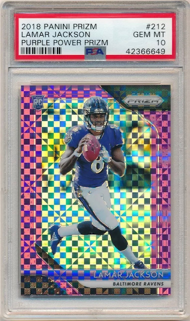 2018 Panini Prizm Purple Power Rookie Card