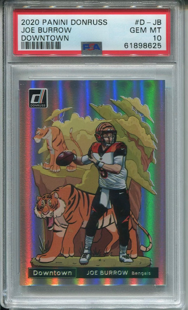 2020 Panini Donruss Downtown Joe Burrow Rookie