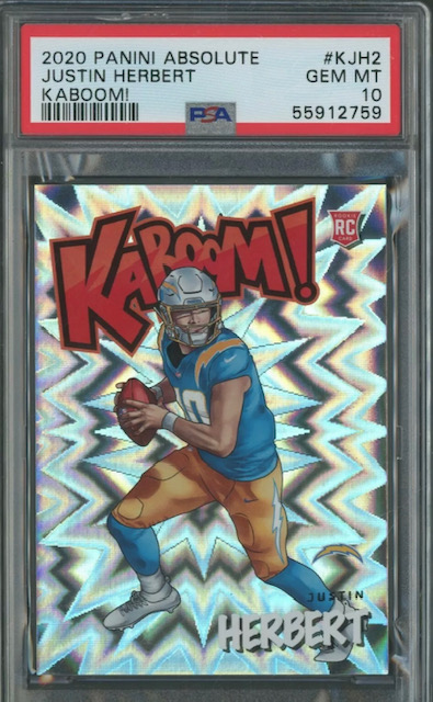 2020 Justin Herbert Kaboom Rookie