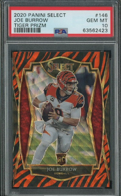 2020 Panini Select Premier Level Tiger Stripe Rookie