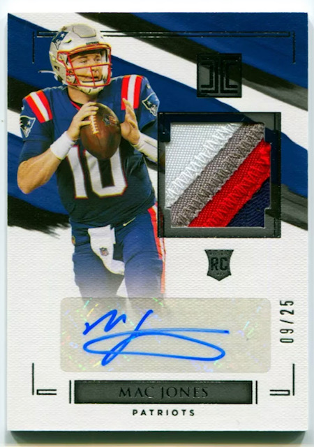 2021 Mac Jones Impeccable RPA Rookie