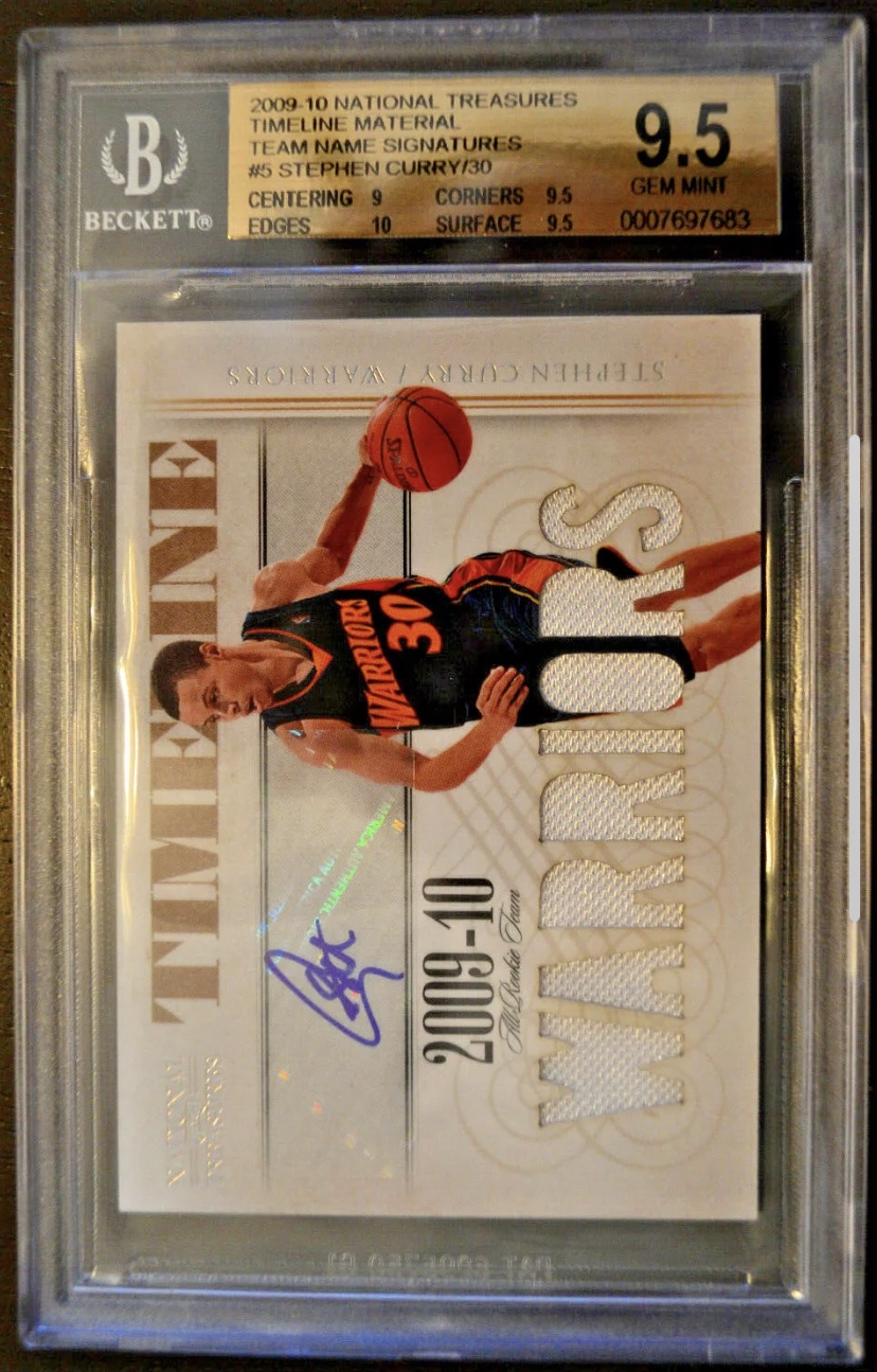 2009-10 Stephen Curry National Treasures RPA Rookie Card