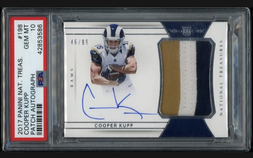 2017 Cooper Kupp National Treasures RPA Rookie Card