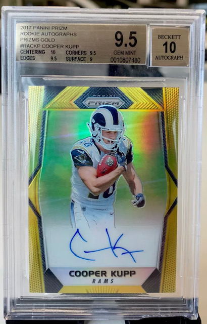 2017 Cooper Kupp Prizm Gold Auto Rookie Card