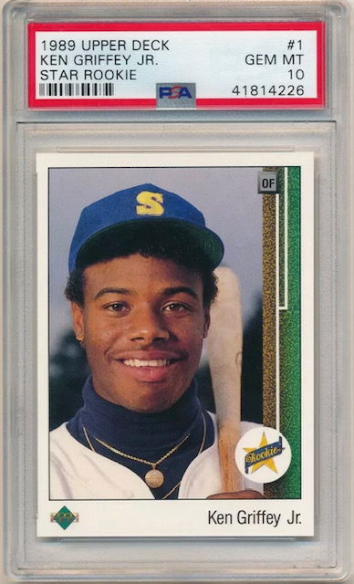 1989 Ken Griffey Jr Upper Deck Rookie Card Photo of 1989 Ken Griffey Jr Upper Deck Rookie Card