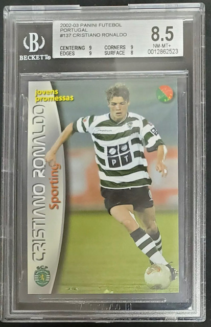 Photo of 2002 Cristiano Ronaldo Panini Mega Craques Card