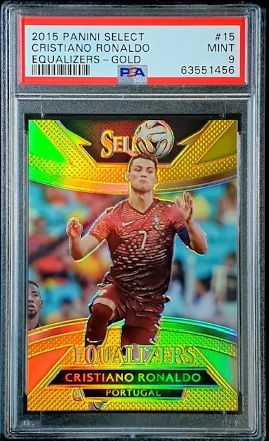 Photo of 2015 Cristiano Ronaldo Panini Select Equalizers Gold Card
