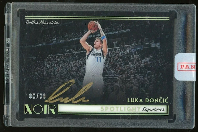 Photo of 2018-19 Luka Doncic Panini Noir Spotlight Signatures Rookie Card