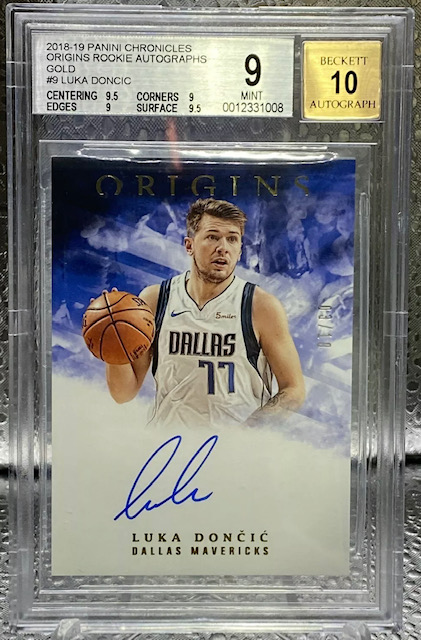 Photo of 2018 Luka Doncic Panini Origins Auto Rookie Card