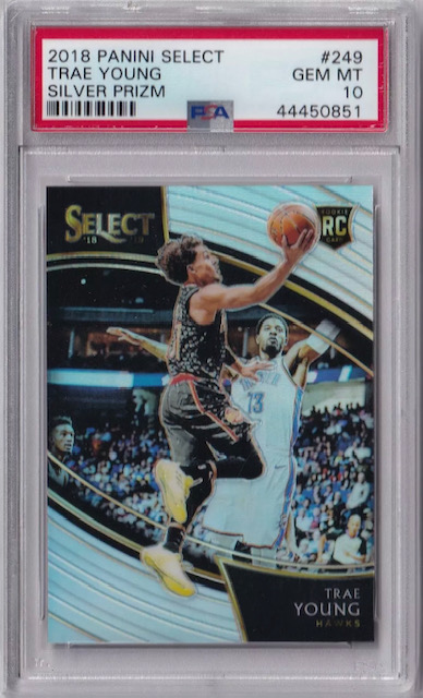 2018-19 Trae Young Select Courtside Silver Rookie Card