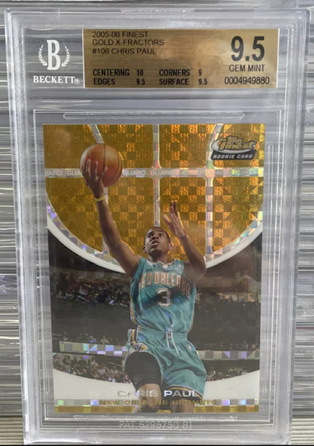 Photo of 2005 Chris Paul Topps Finest Gold Xfractor Rookie Card