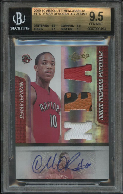 Photo of 2009 DeMar DeRozen Absolute Memorabilia RPA Rookie Card